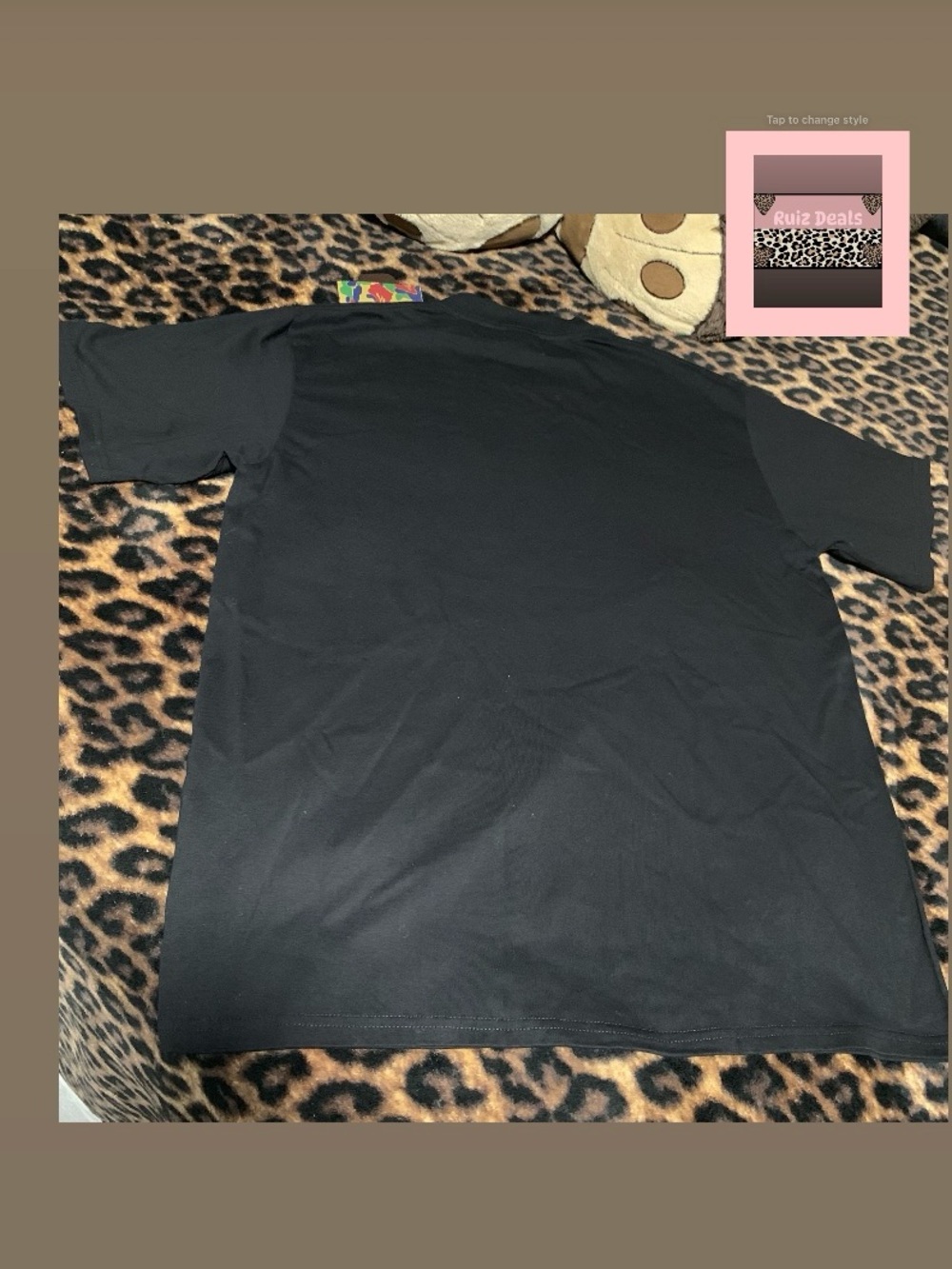 🖤🖤🖤Bape Black T-Shirt with Multicolor Plaid Ape Head - Picture 2 of 3